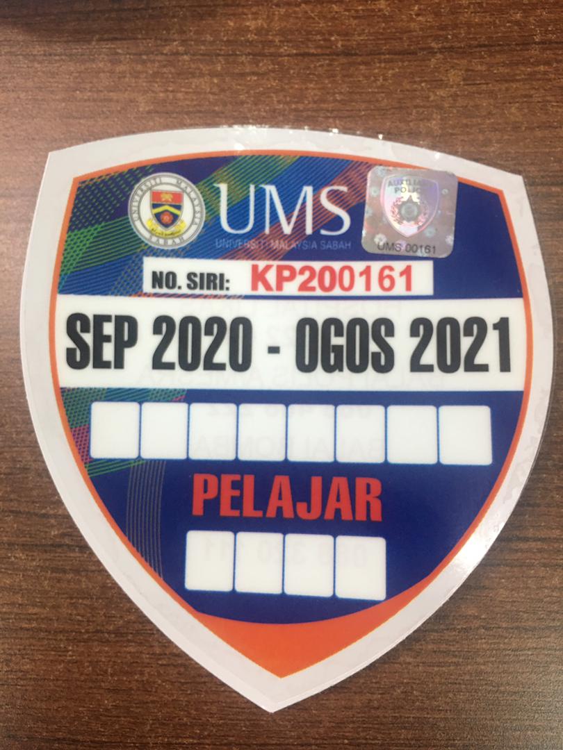 STUDENT VEHICLE STICKER APPLICATION