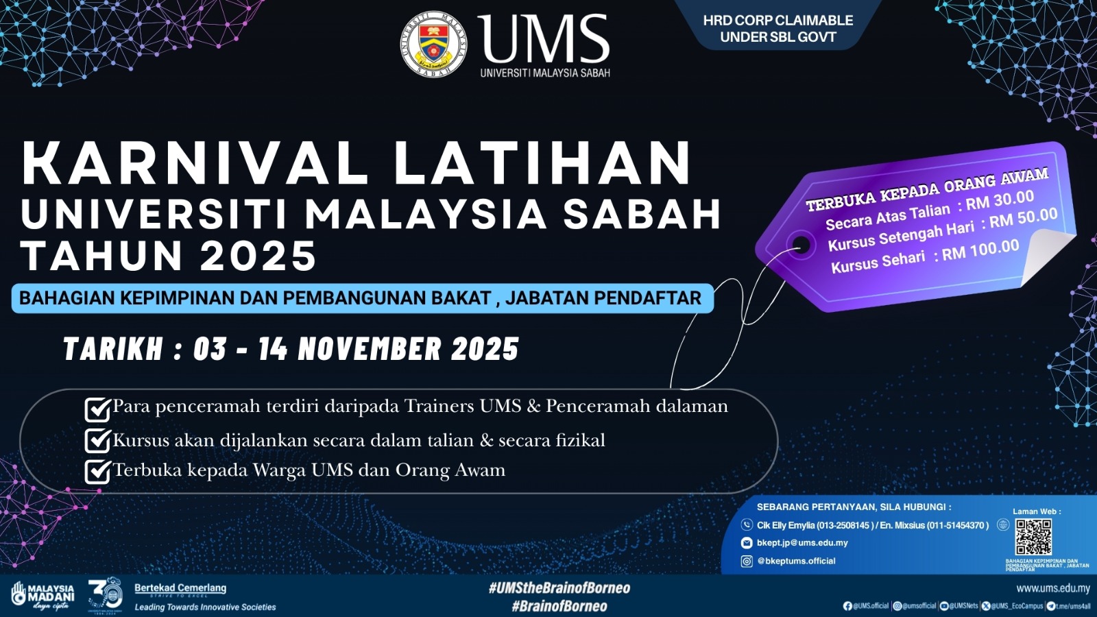 KARNIVAL LATIHAN UNIVERSITI MALAYSIA SABAH TAHUN 2025