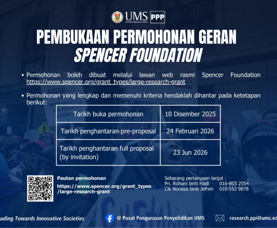 PEMBUKAAN PERMOHONAN GERAN SPENCER FOUNDATION